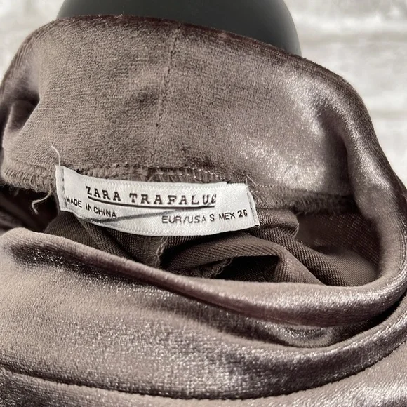 Faux Velvet Dress by Zara Sz Small - Picture 3 of 3